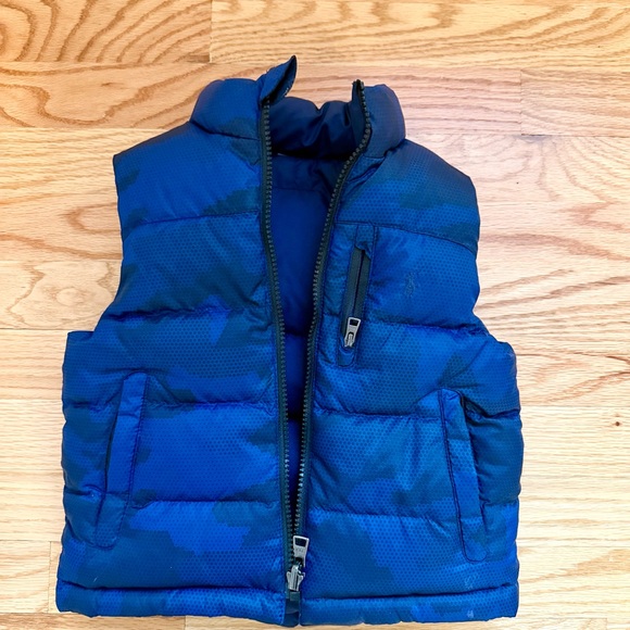 Polo Ralph Lauren Blue Puffer Vest Reversible Kids - Picture 1 of 3